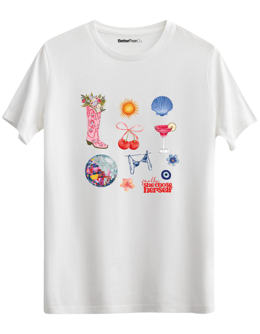 Self Love Baskılı Bisiklet Yaka Regular T-shirt