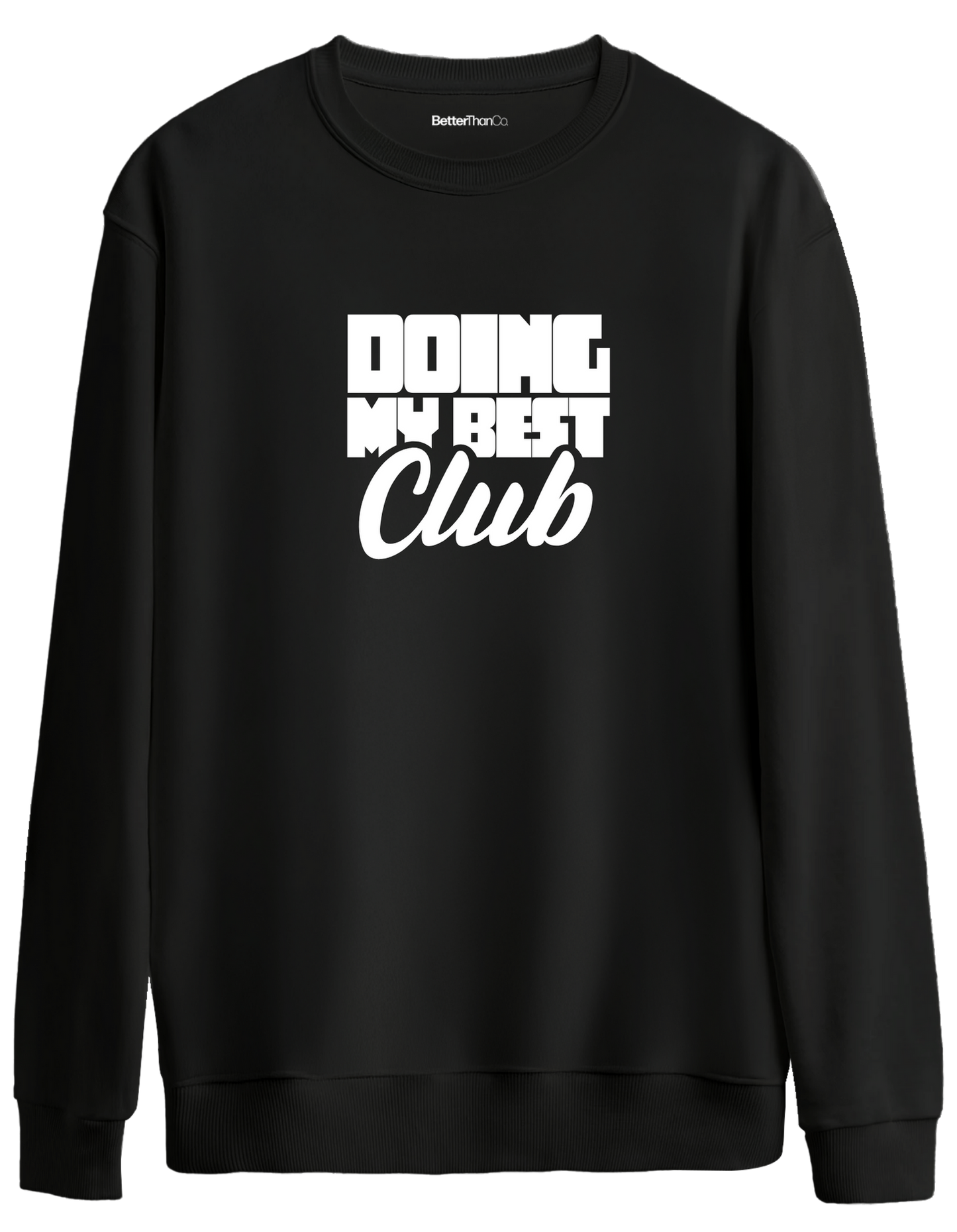 Best Club Baskılı Bisiklet Yaka Oversize Sweatshirt