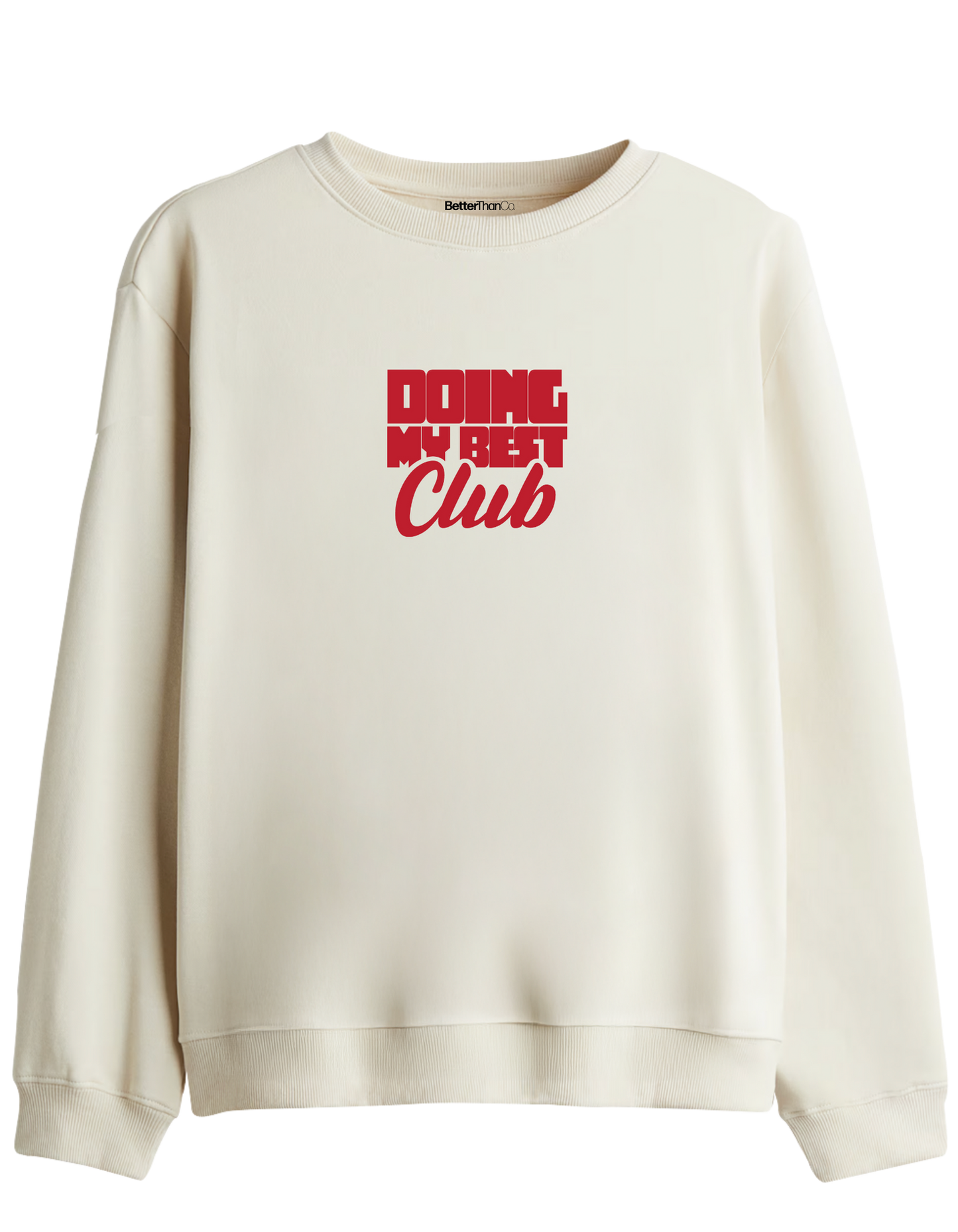 Best Club Baskılı Bisiklet Yaka Sweatshirt