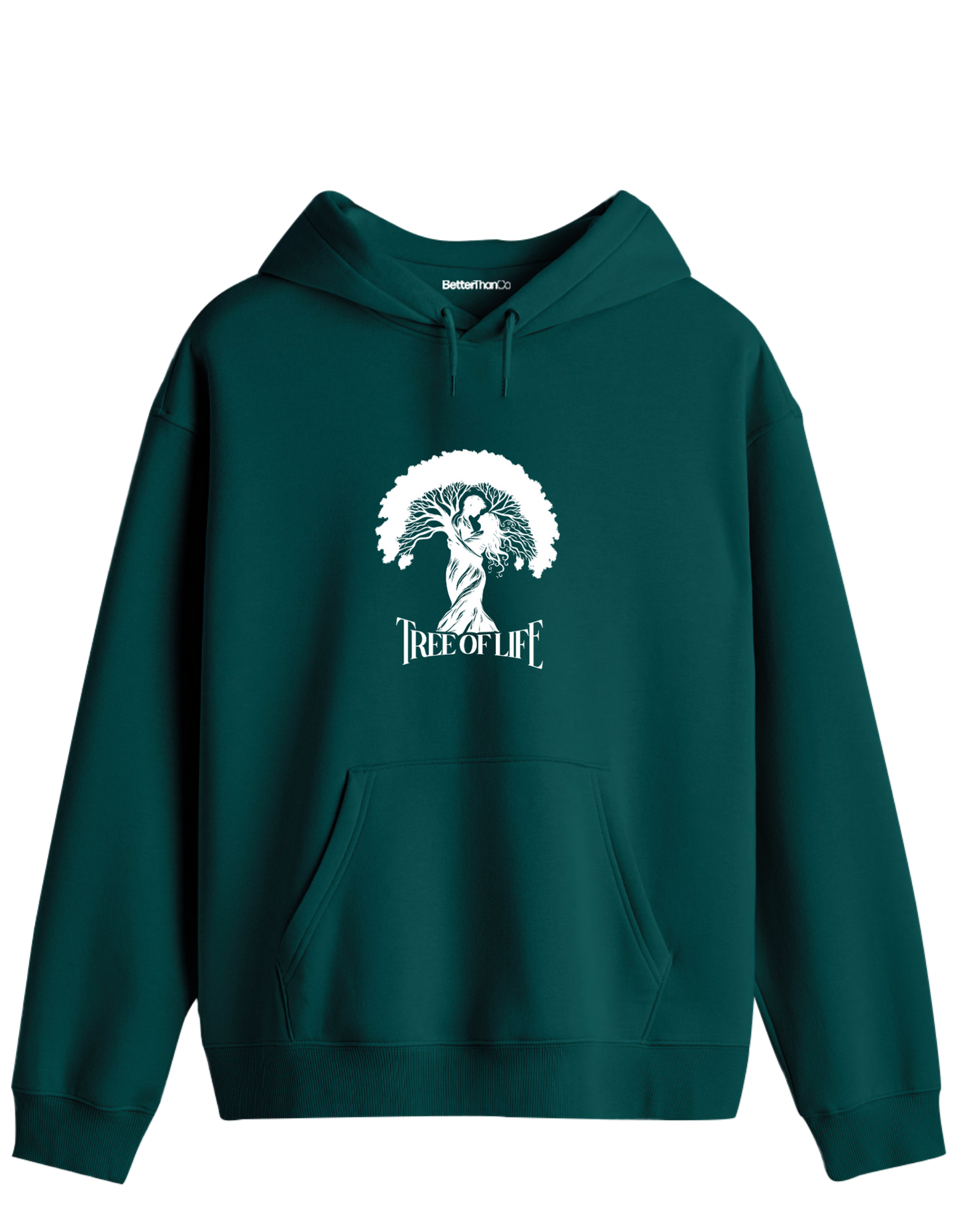 Tree Of Life Baskılı Unisex Kapüşonlu Yaka Hoodie