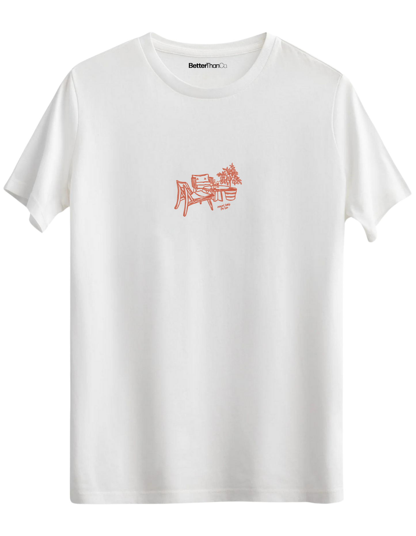 Summer Table Baskılı Bisiklet Yaka Regular T-shirt