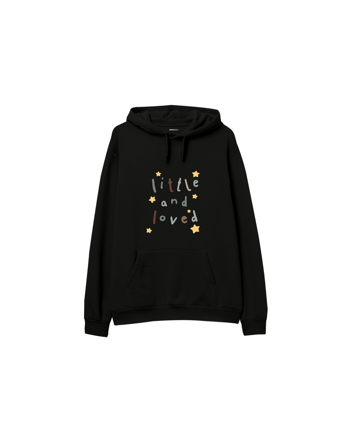 Little and Love Baskılı Oversize Kapüşonlu Çocuk Hoodie