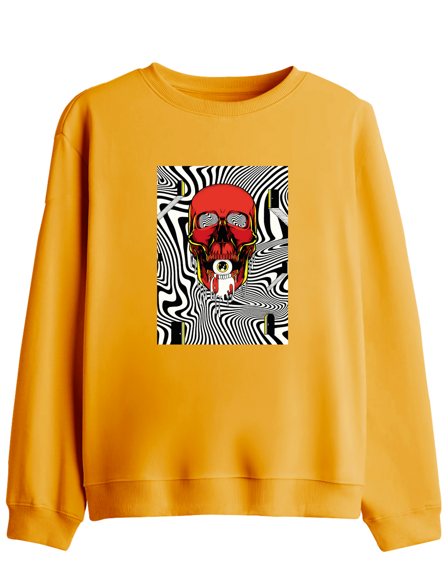 Handsome Baskılı Bisiklet Yaka Sweatshirt