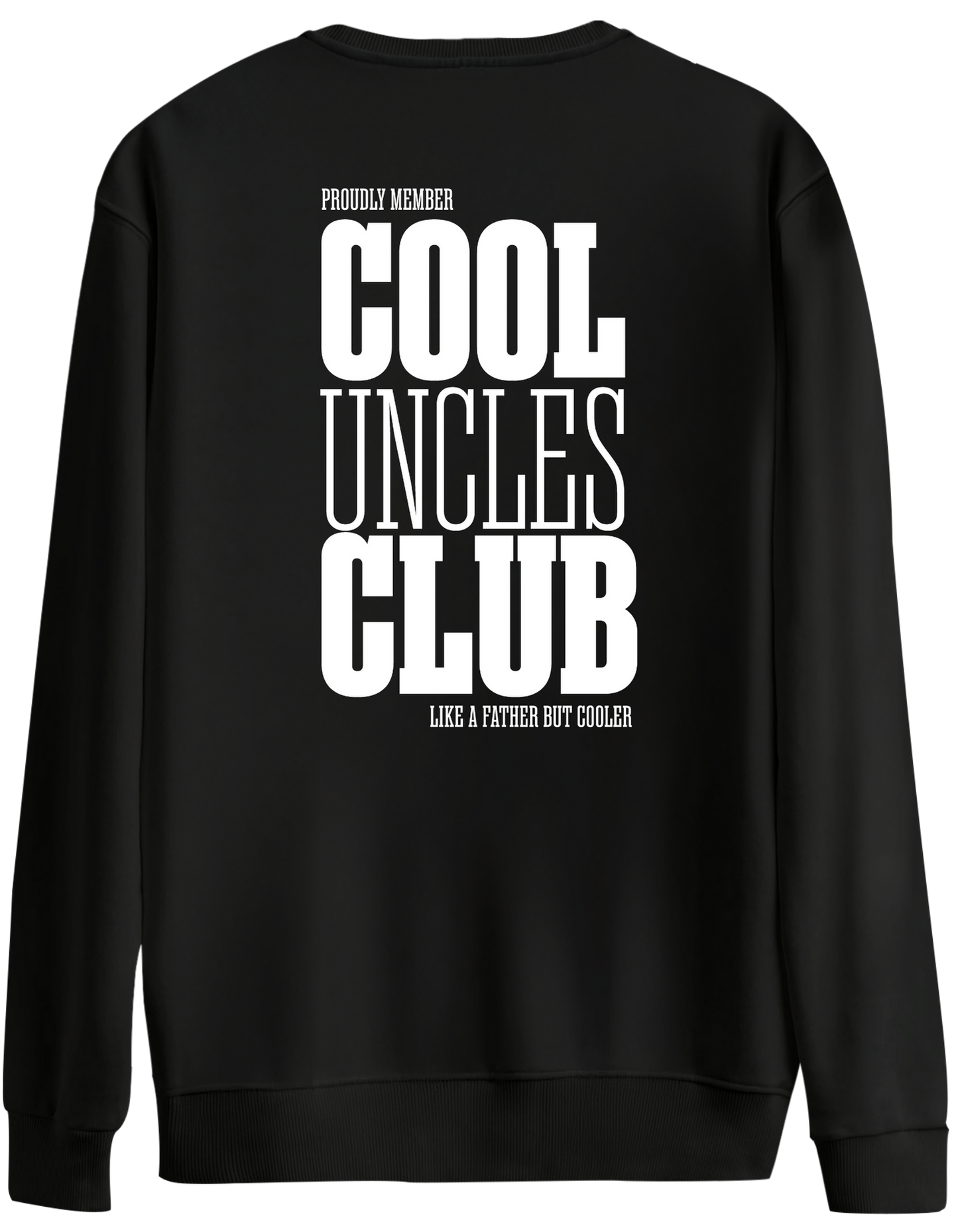 Cool Uncles Club Baskılı Bisiklet Yaka Oversize Sweatshirt