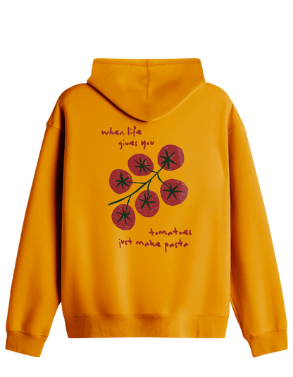 Tomatoes Baskılı Unisex Kapüşonlu Yaka Hoodie