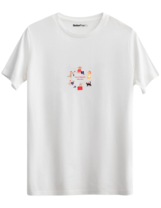 Paw-Mas Baskılı Bisiklet Yaka Regular T-shirt