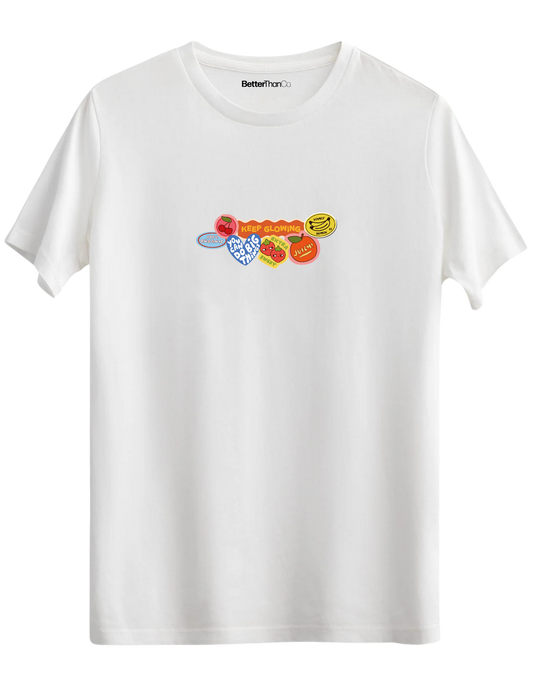 Fruits Baskılı Bisiklet Yaka Regular T-shirt