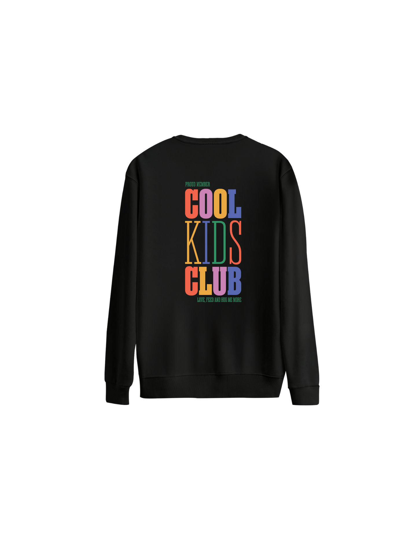 Cool Kids Club Baskılı Oversize Bisiklet Yaka Çocuk Sweatshirt