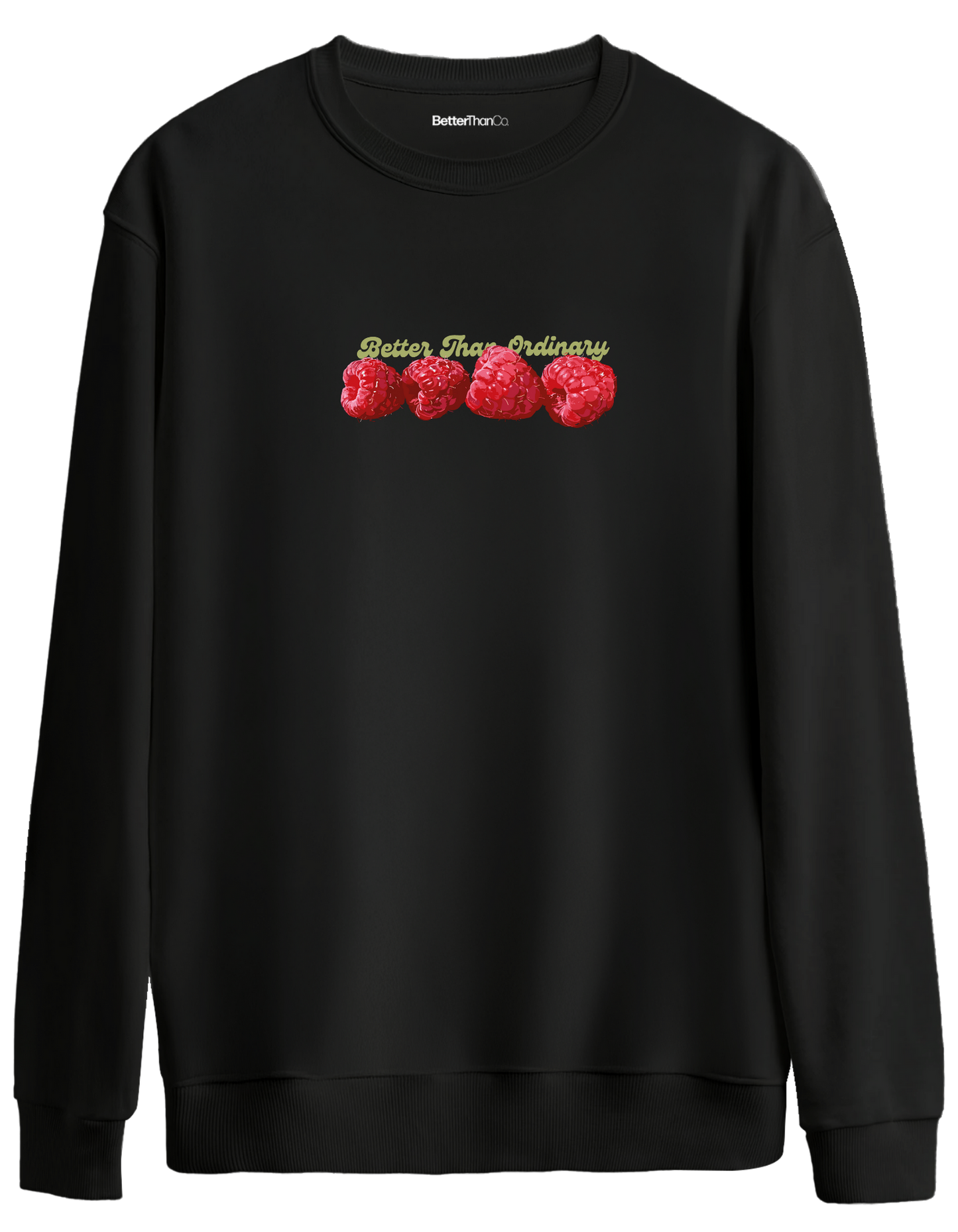 BetterThanOrdinary Baskılı Bisiklet Yaka Oversize Sweatshirt