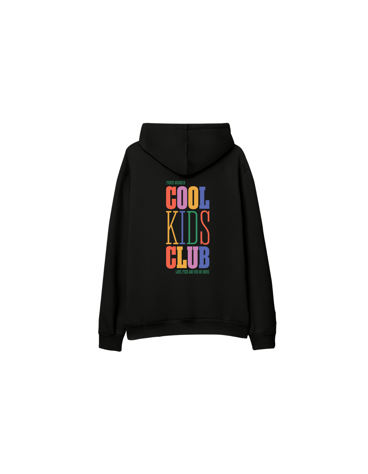 Cool Kids Club Baskılı Oversize Kapüşonlu Çocuk Hoodie