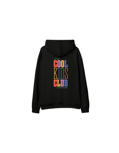 Cool Kids Club Baskılı Oversize Kapüşonlu Çocuk Hoodie
