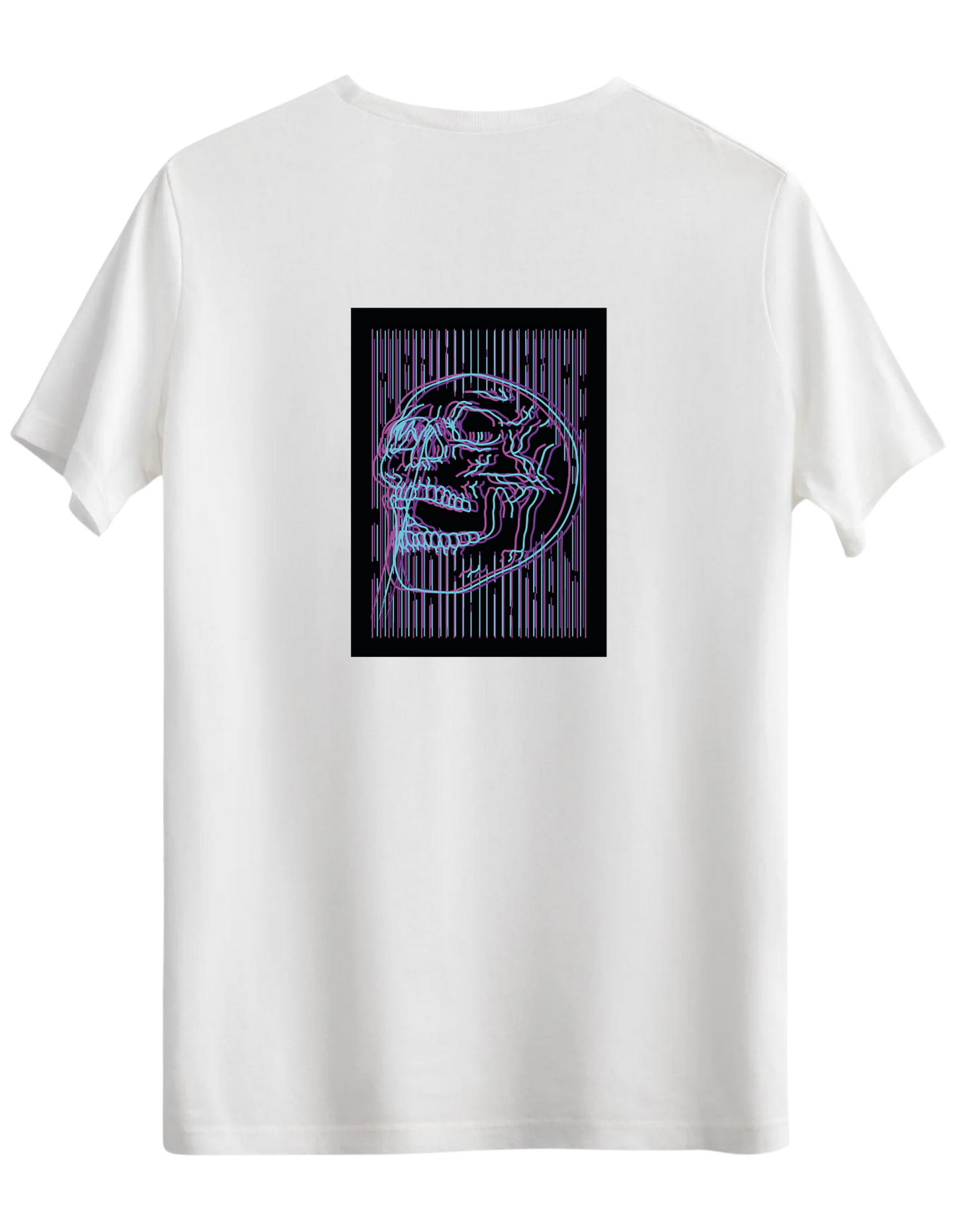 Neon Baskılı Bisiklet Yaka Regular T-shirt