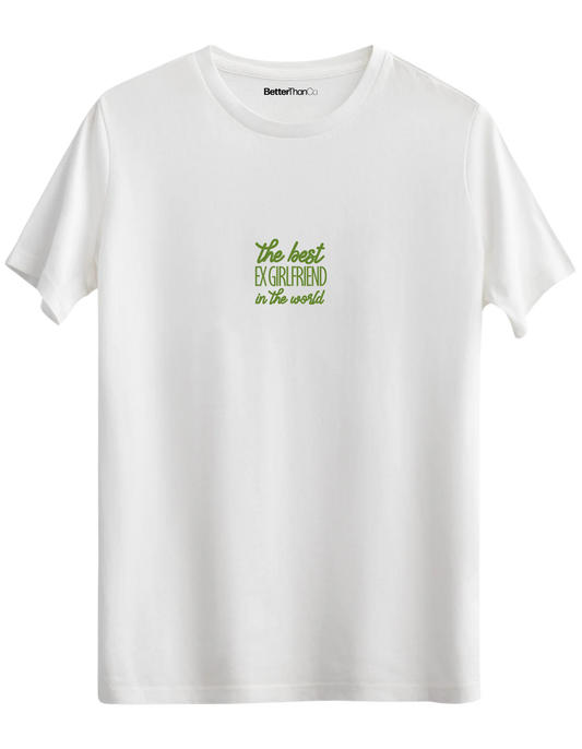 Ex Girlfriend Baskılı Bisiklet Yaka Regular T-shirt