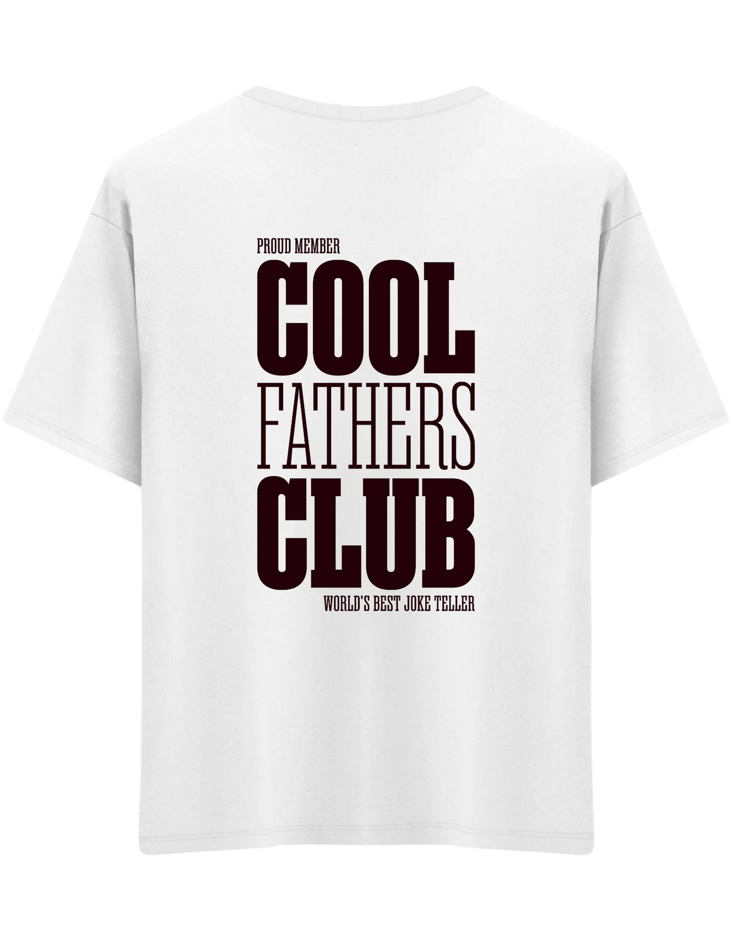 Cool Fathers Club Baskılı Bisiklet Yaka Oversize T-shirt