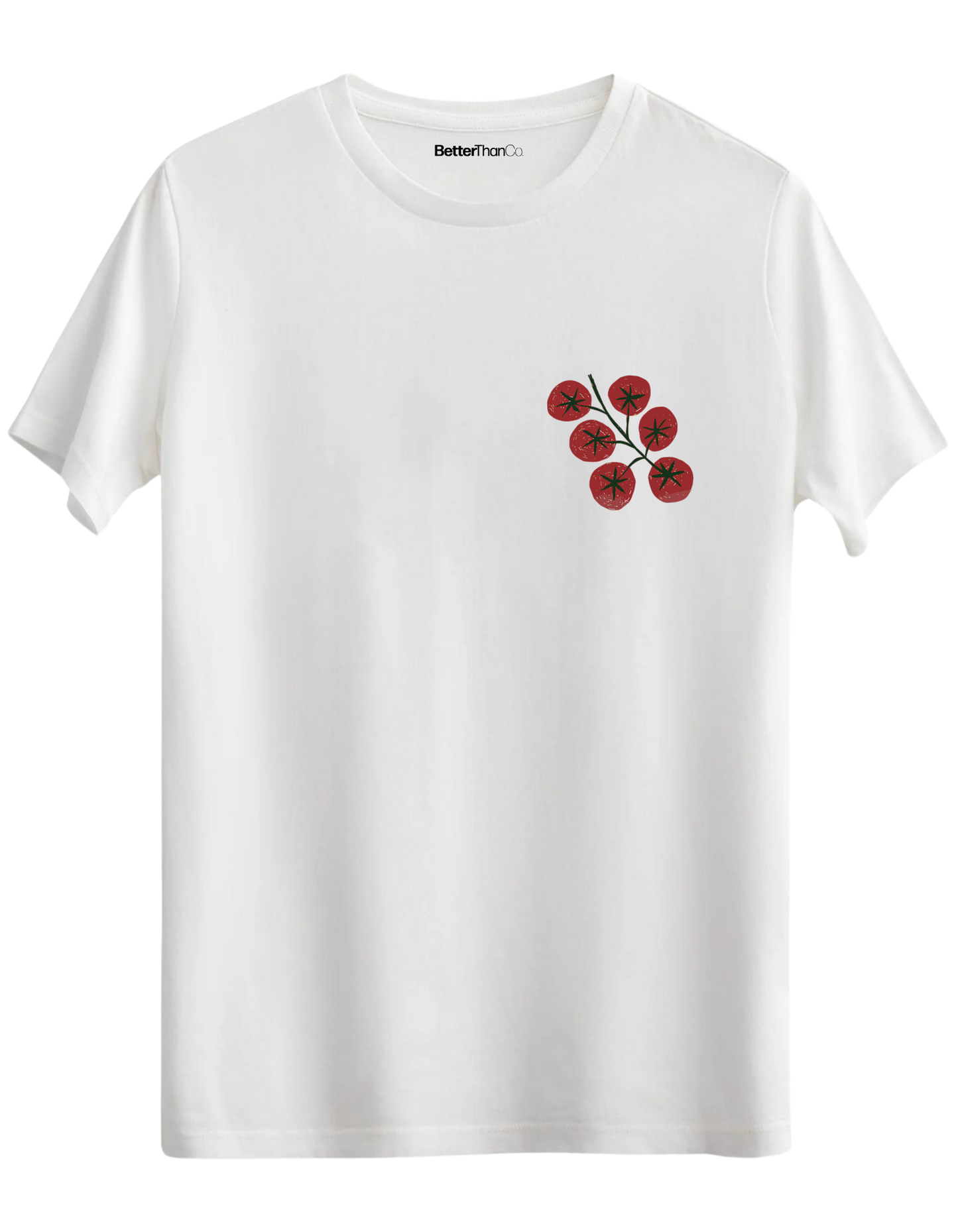 Tomatoes Baskılı Bisiklet Yaka Regular T-shirt