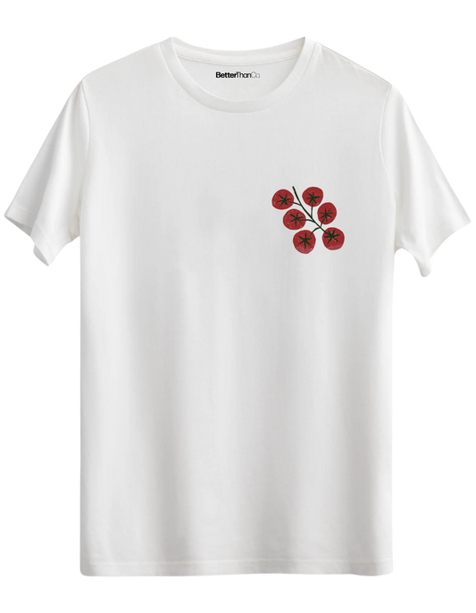 Tomatoes Baskılı Bisiklet Yaka Regular T-shirt