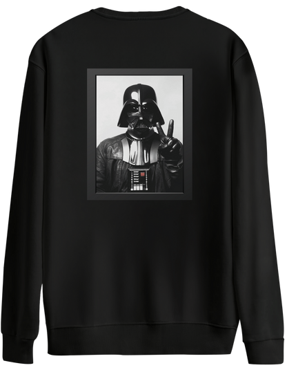 Master Of Peace Baskılı Bisiklet Yaka Oversize Sweatshirt