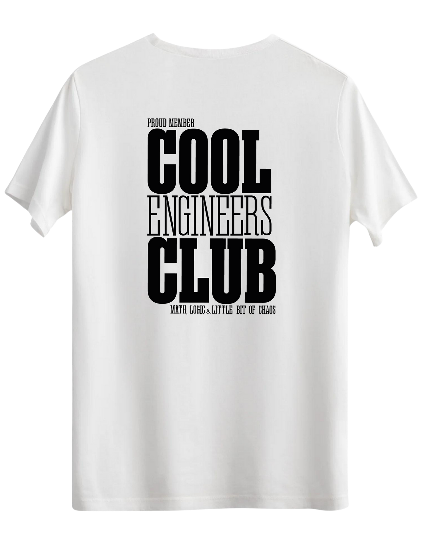 Cool Engineers Club Baskılı Bisiklet Yaka Regular T-shirt