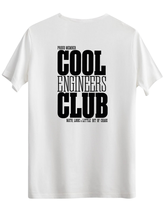 Cool Engineers Club Baskılı Bisiklet Yaka Regular T-shirt
