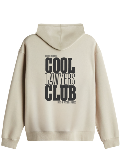 Cool Lawyers Club Baskılı Unisex Kapüşonlu Yaka Hoodie