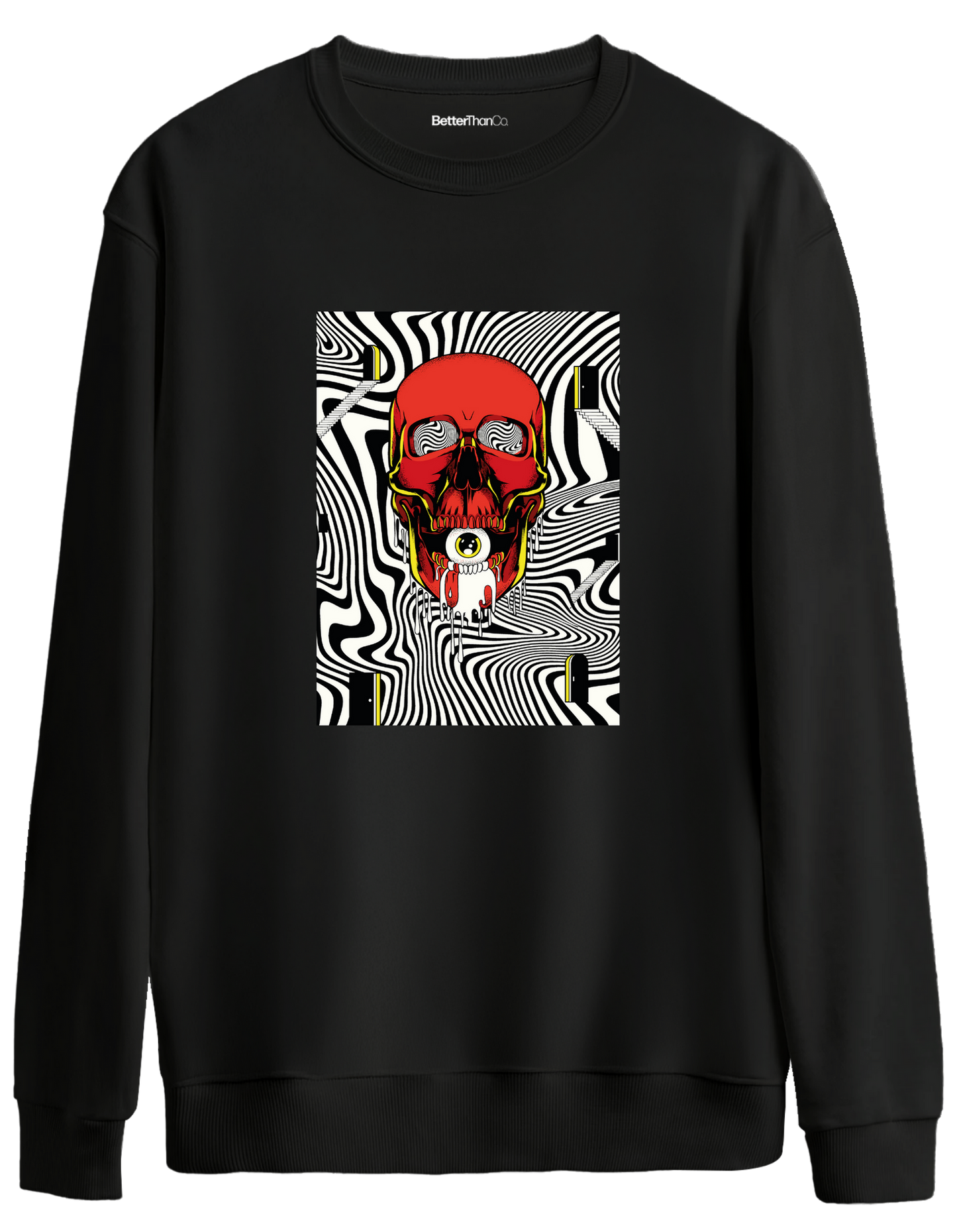 Handsome Baskılı Bisiklet Yaka Oversize Sweatshirt