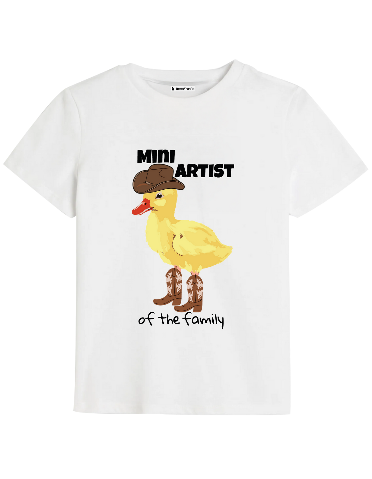 Mini Artist Baskılı Bisiklet Yaka Çocuk t-shirt