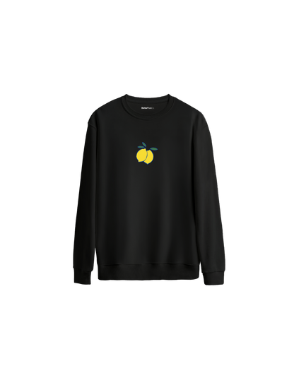 Lemonade Baskılı Oversize Bisiklet Yaka Çocuk Sweatshirt