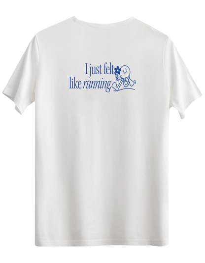 Running Baskılı Bisiklet Yaka Regular T-shirt