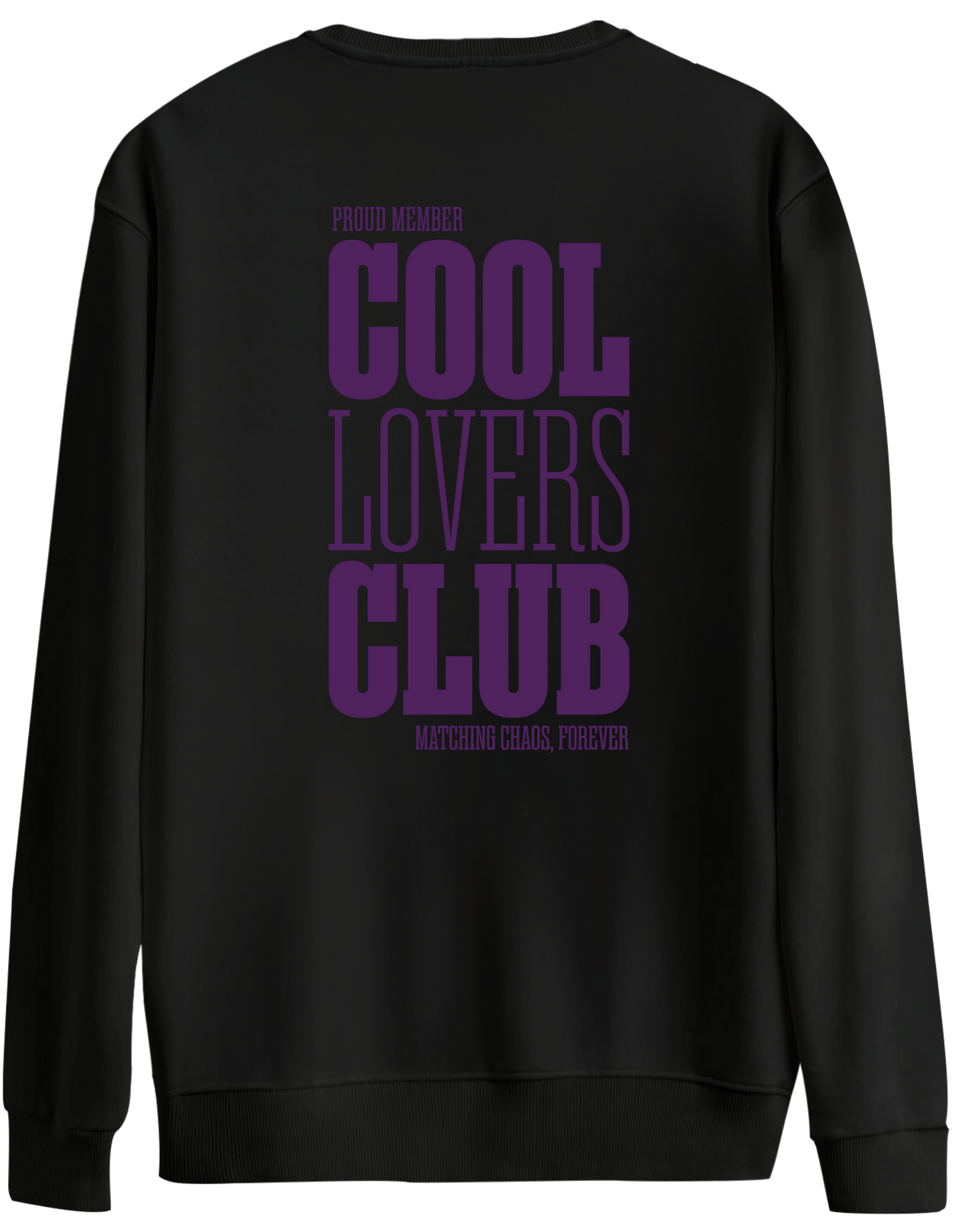 Cool Lovers Club Baskılı Bisiklet Yaka Oversize Sweatshirt