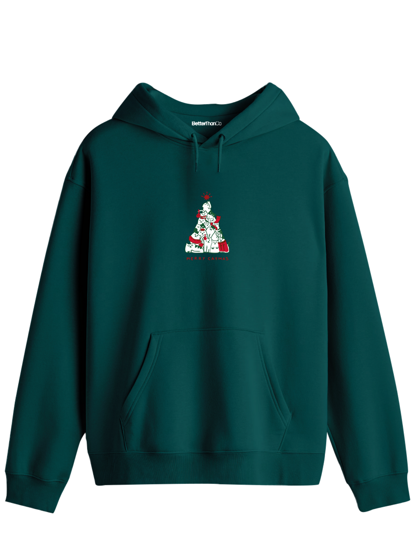 Catmas Baskılı Unisex Kapüşonlu Yaka Hoodie