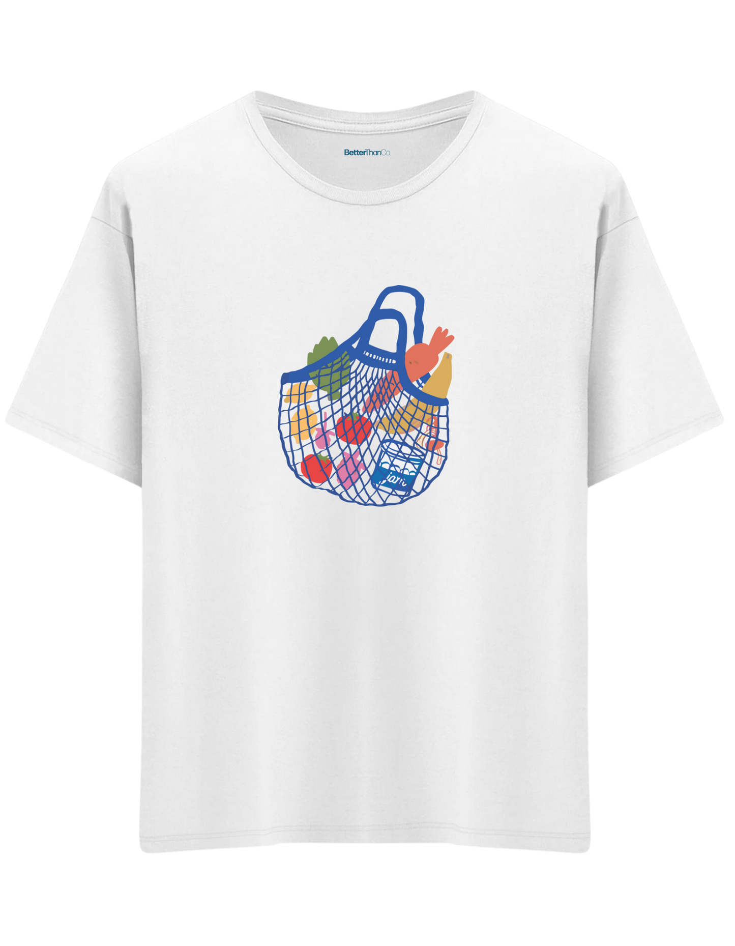 Local Bag Baskılı Bisiklet Yaka Oversize T-shirt