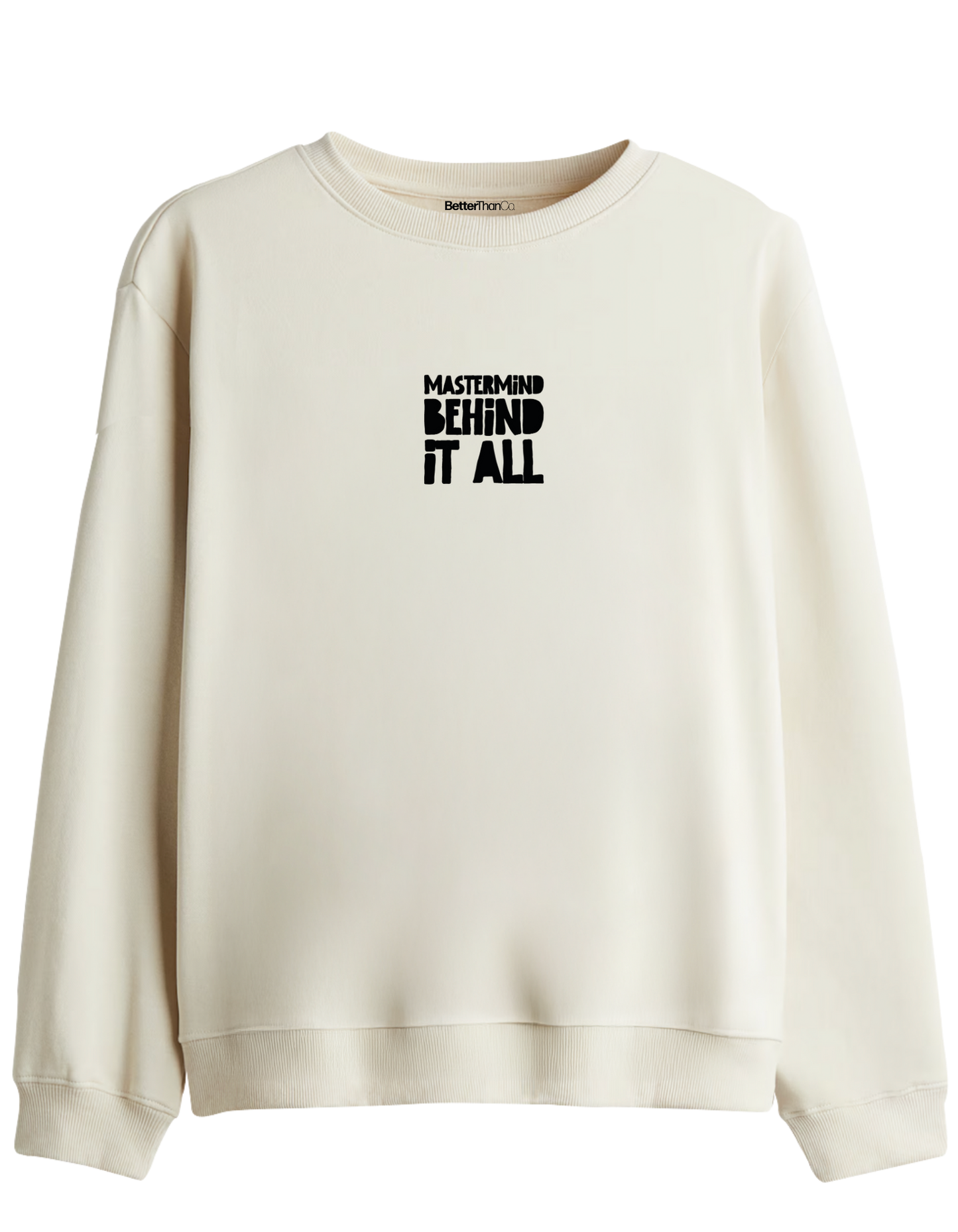 Mastermind Baskılı Bisiklet Yaka Sweatshirt