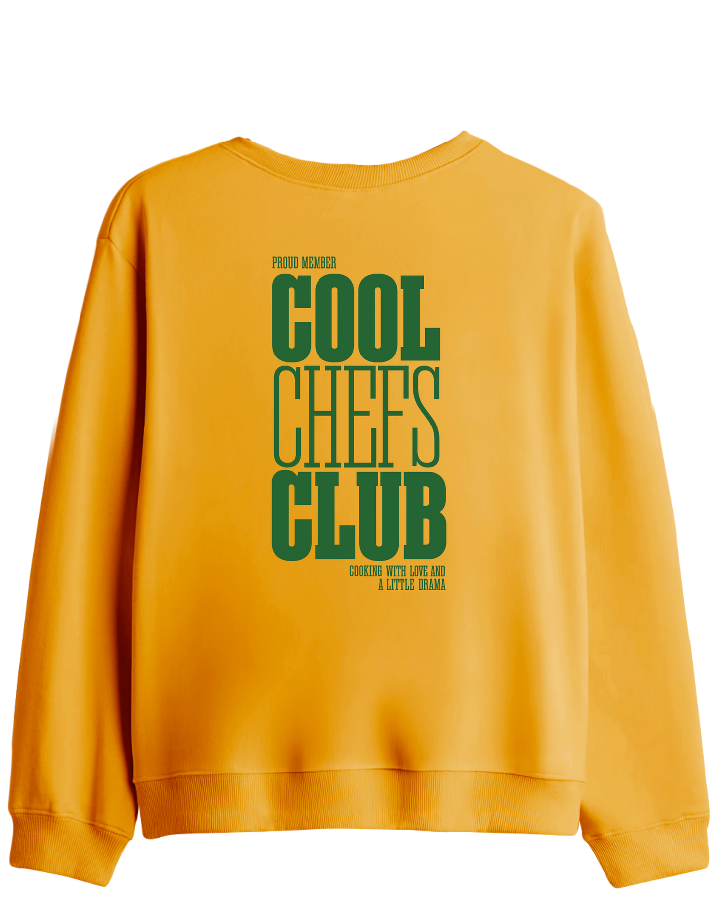 Cool Chefs Club Baskılı Bisiklet Yaka Sweatshirt