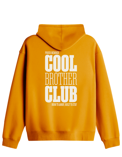 Cool Brother Club Baskılı Unisex Kapüşonlu Yaka Hoodie