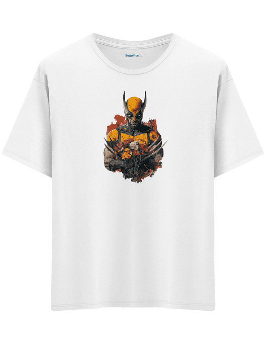 Secret Lover Baskılı Bisiklet Yaka Oversize T-shirt