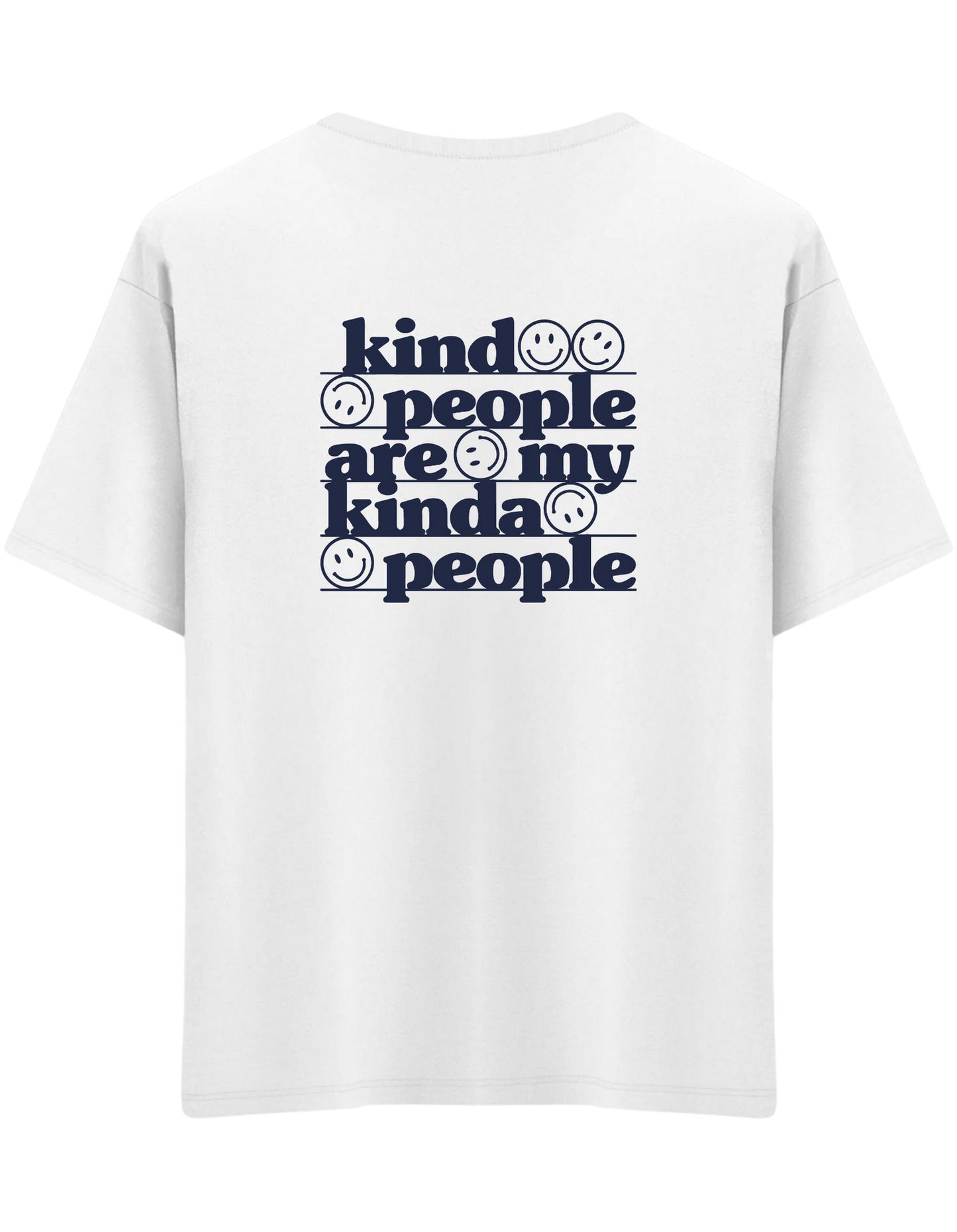 Be Kind Baskılı Bisiklet Yaka Oversize T-shirt