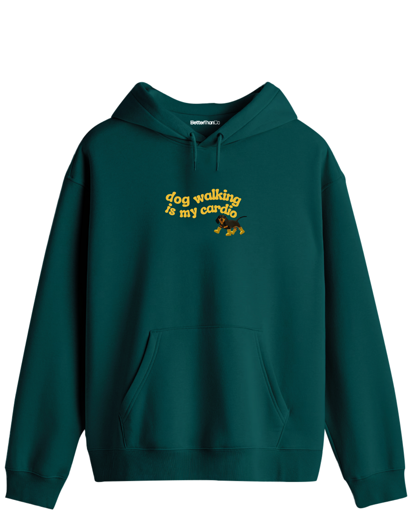 Dog Walking Baskılı Unisex Kapüşonlu Yaka Hoodie