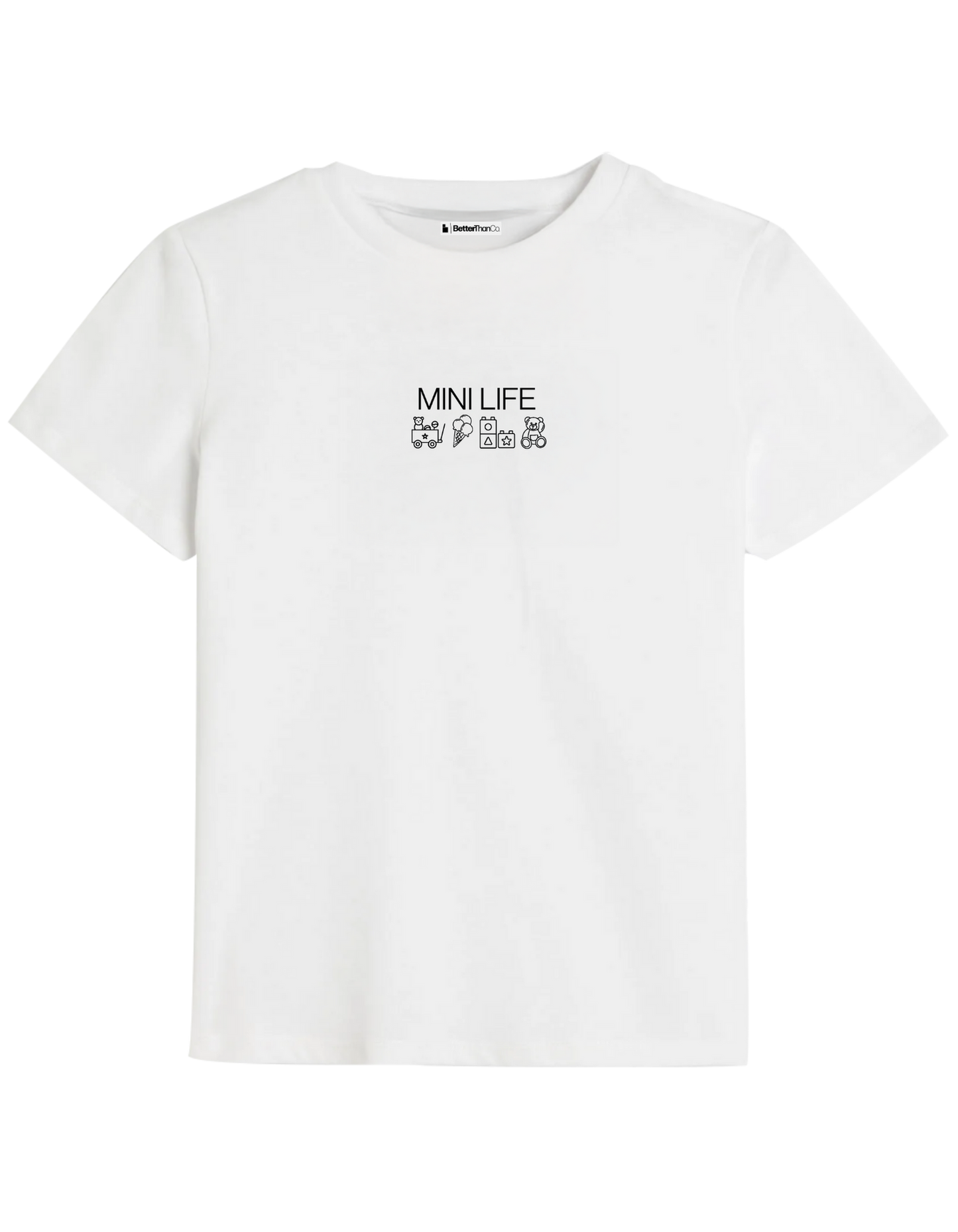 Mini Life Baskılı Bisiklet Yaka Çocuk t-shirt