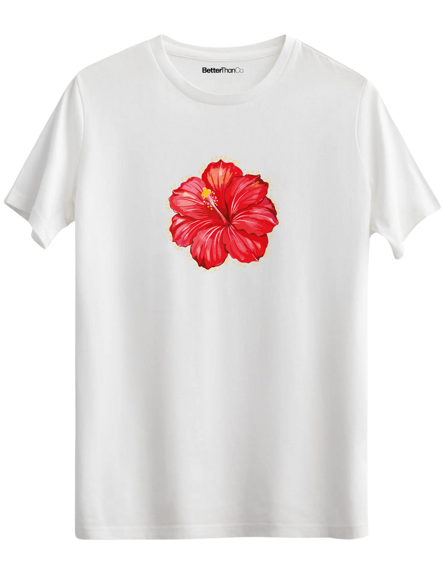 Garden Whisper Baskılı Bisiklet Yaka Regular T-shirt