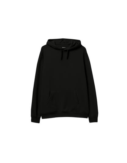Basic Baskısız Oversize Kapüşonlu Çocuk Hoodie