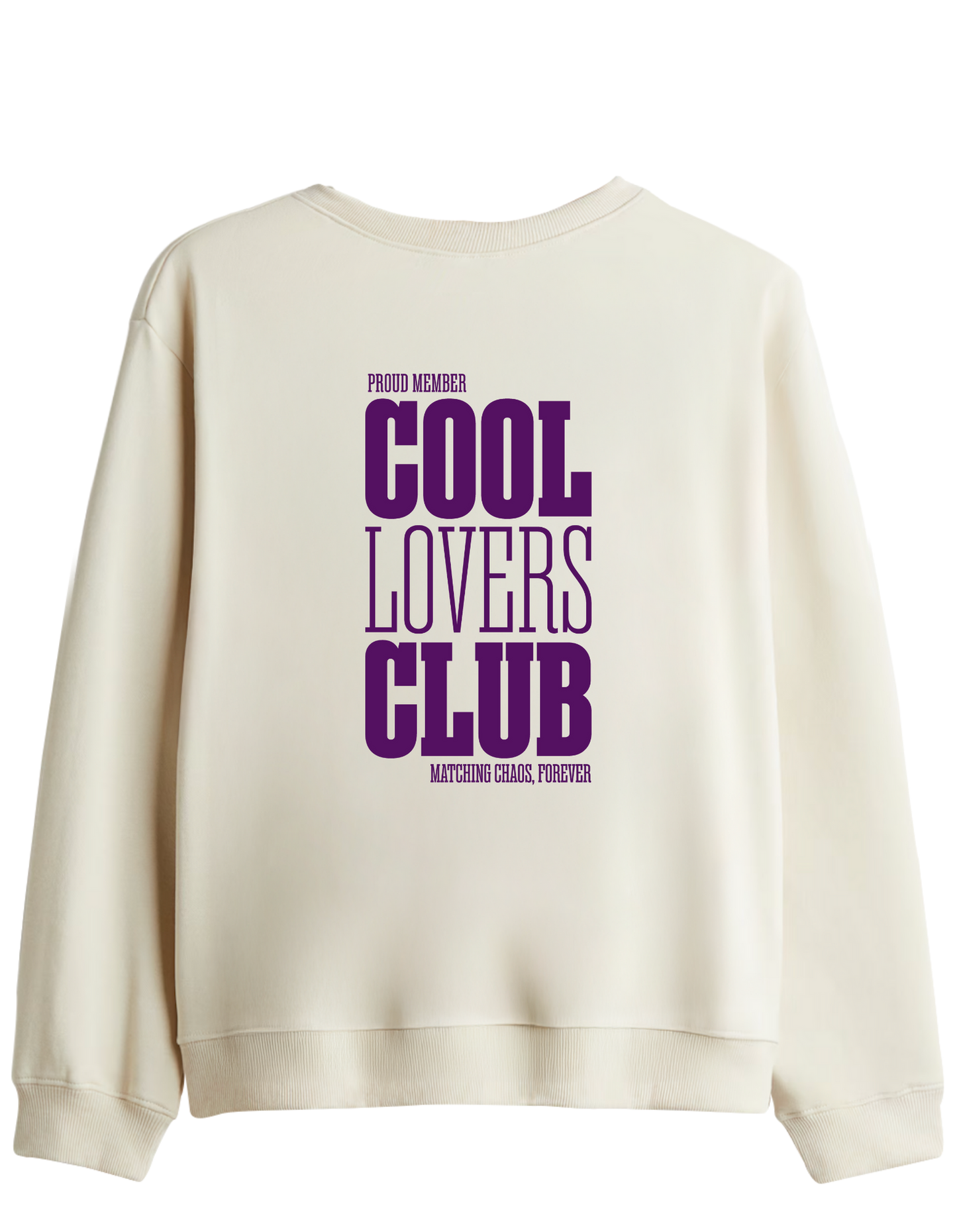 Cool Lovers Baskılı Bisiklet Yaka Sweatshirt