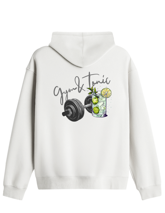 Gym Tonic Baskılı Unisex Kapüşonlu Yaka Hoodie