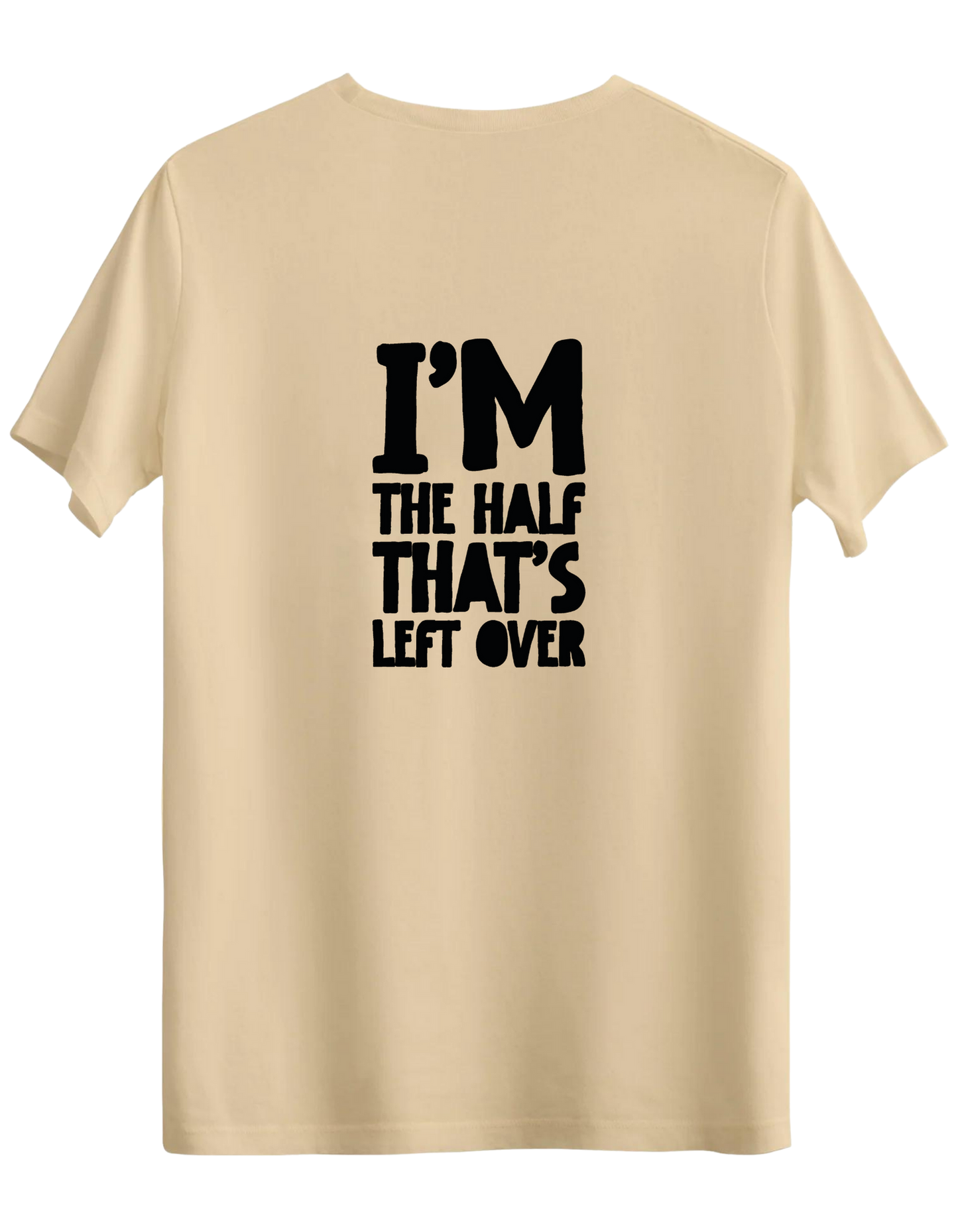 That's Left Over Baskılı Bisiklet Yaka Regular T-shirt