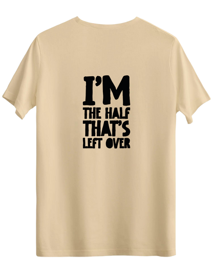 That's Left Over Baskılı Bisiklet Yaka Regular T-shirt