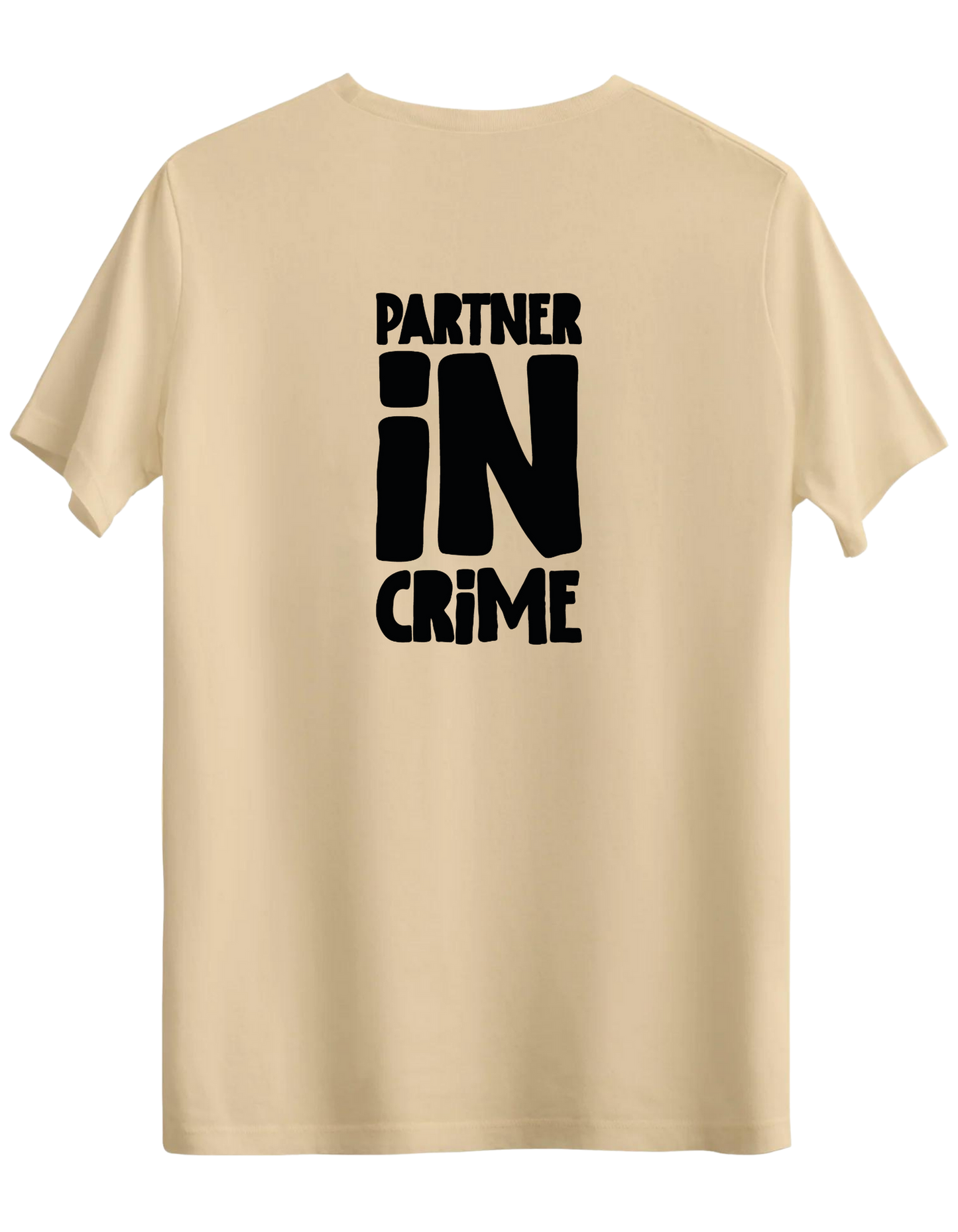 Partner in Crime Baskılı Bisiklet Yaka Regular T-shirt