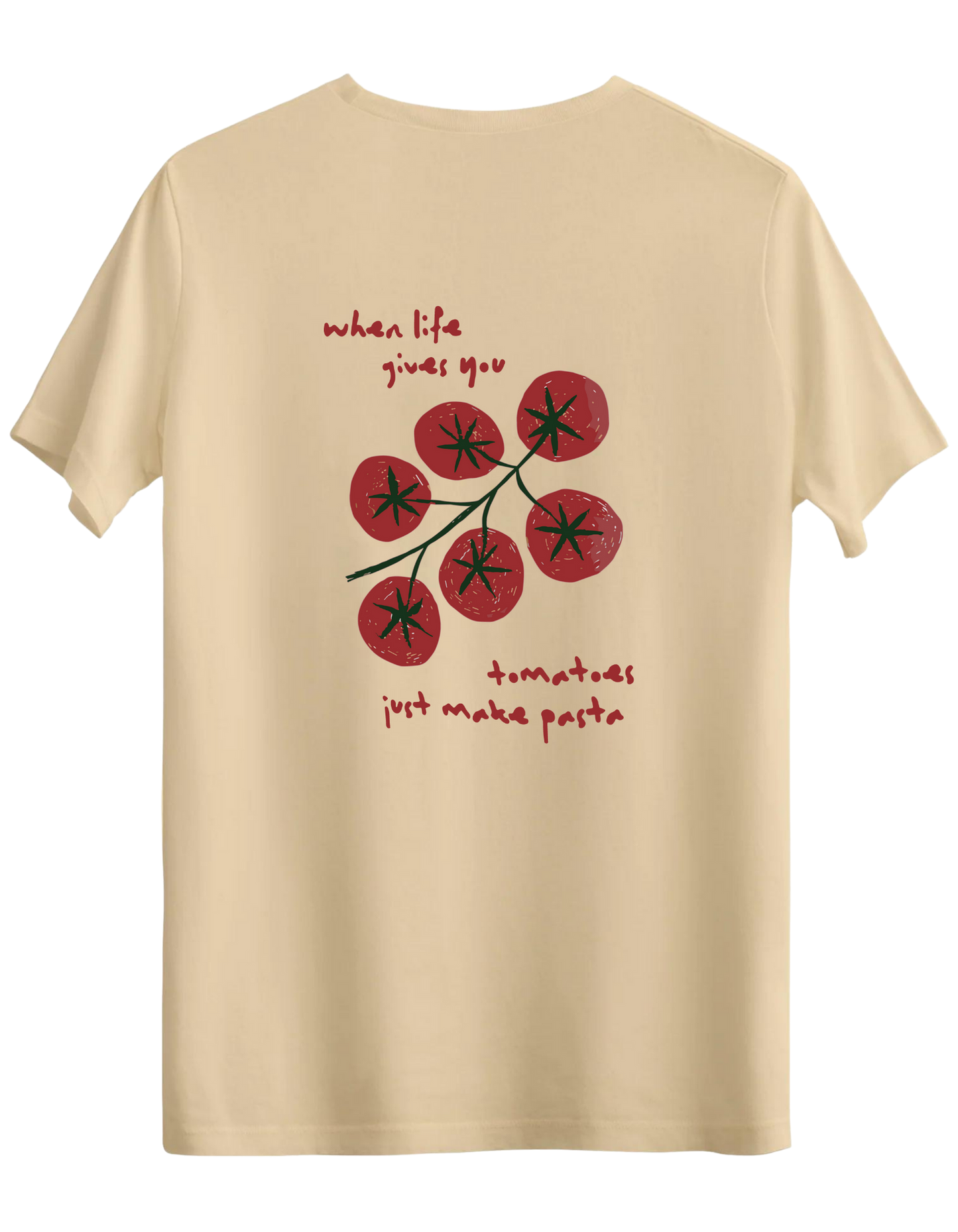 Tomatoes Baskılı Bisiklet Yaka Regular T-shirt