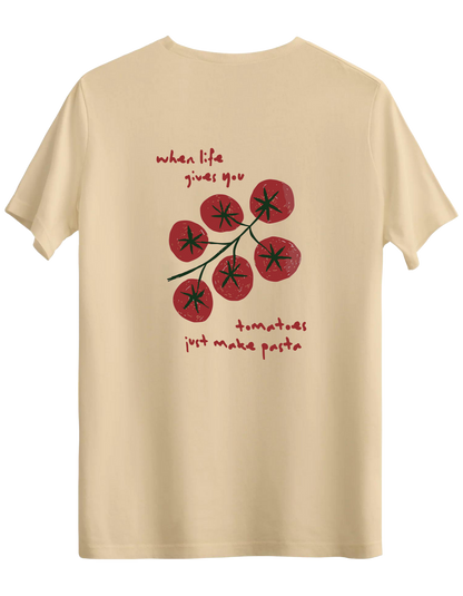 Tomatoes Baskılı Bisiklet Yaka Regular T-shirt