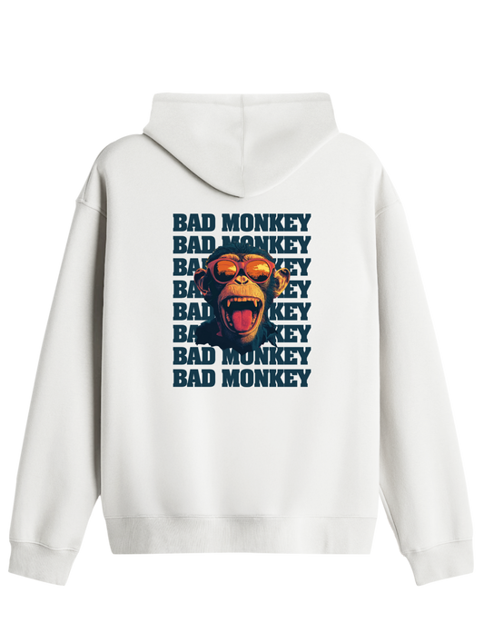 Bad Monkey Baskılı Unisex Kapüşonlu Yaka Hoodie