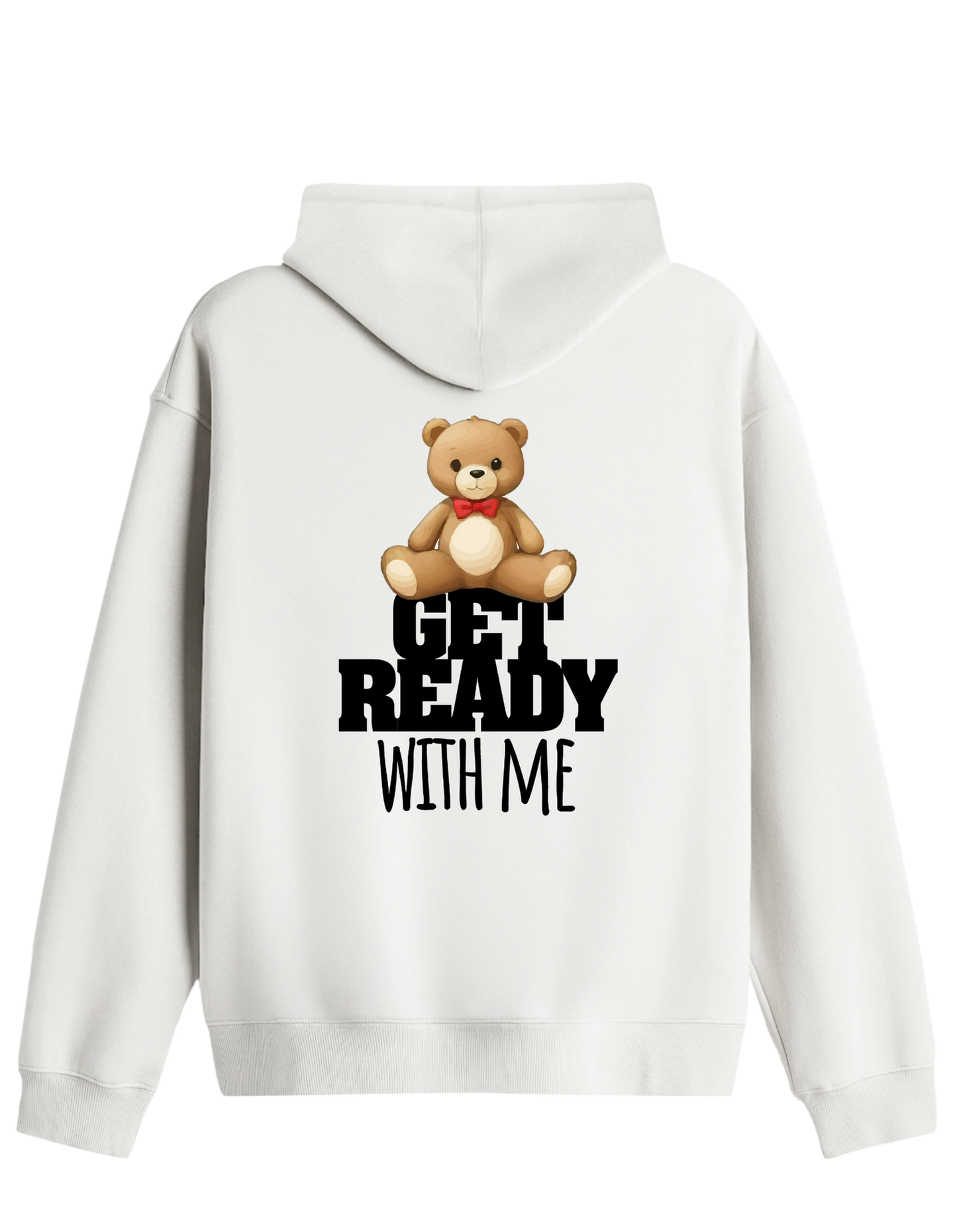 With Me Baskılı Unisex Kapüşonlu Yaka Hoodie