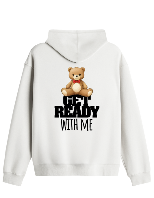 With Me Baskılı Unisex Kapüşonlu Yaka Hoodie